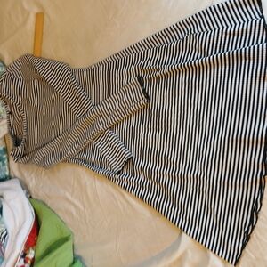 Black and White Striped Dress